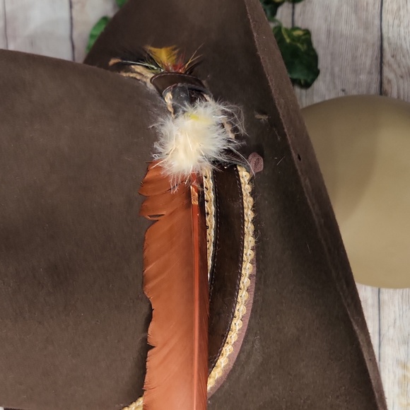 Falcon Brand Gold Label Feathered Hat 7 3/8 - Picture 9 of 12